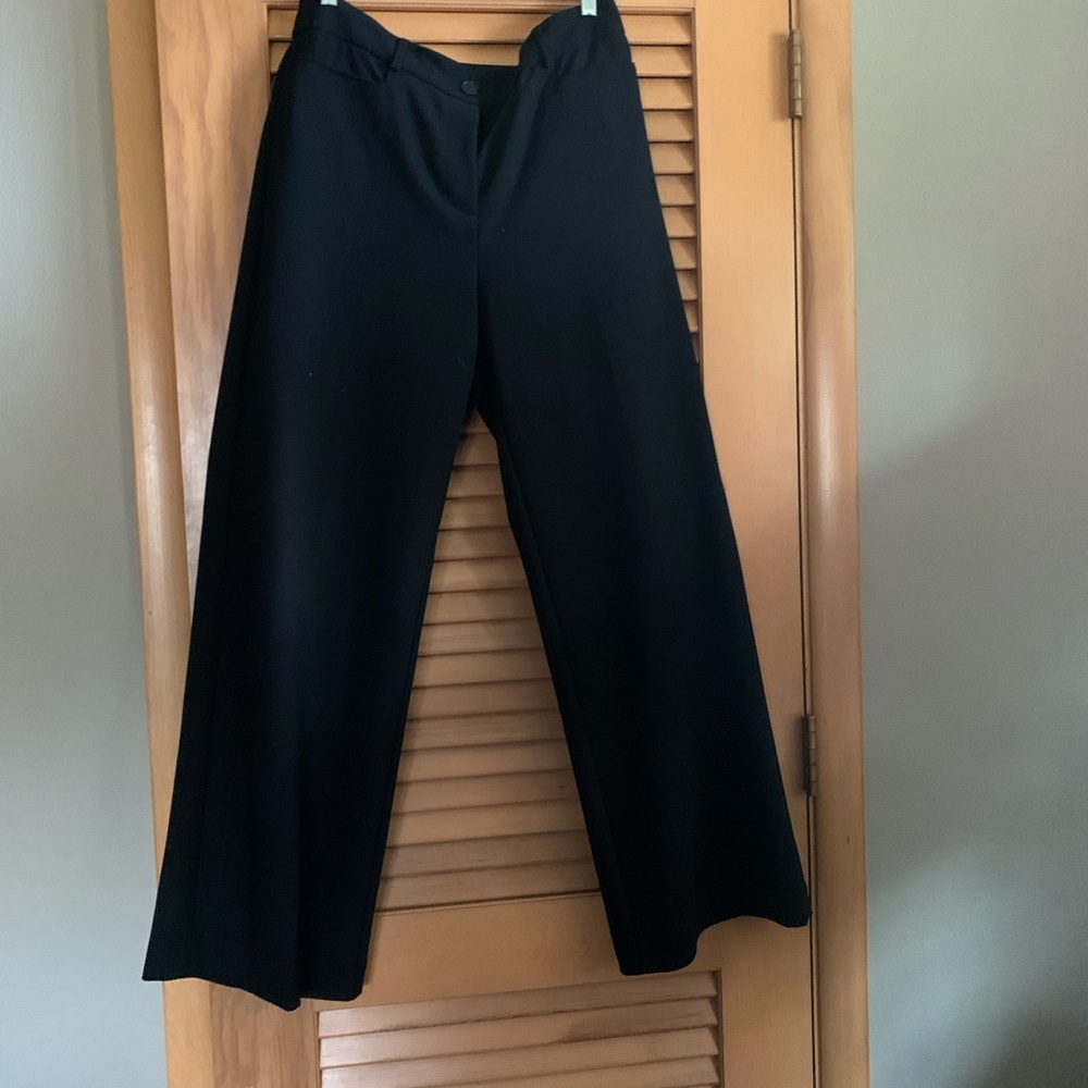 High waisted black slacks